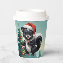 Gobelets En Papier Caricature de la peau de Noël mignon