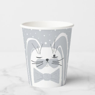 Gobelets En Papier Caricature de lapin, symbole 2023.