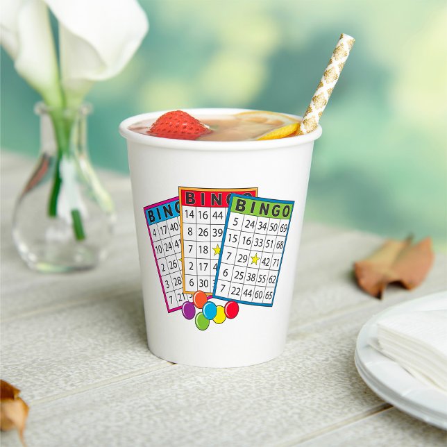 Gobelets En Papier Cartes de Bingo (Créateur téléchargé)