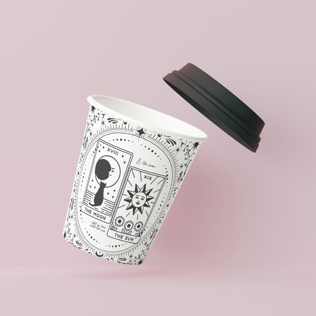 Gobelets En Papier Cartes Tarot | FÊTE DES MARIÉES | MARIAGE | Lovers (Créateur téléchargé)