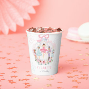 Gobelets En Papier Casse-Noisette Terre De Doux Décor D'Anniversaire