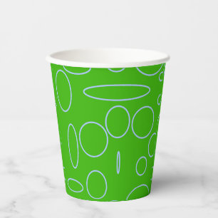 Gobelets En Papier Cercles et boucles cool sur la coupe de papier ver
