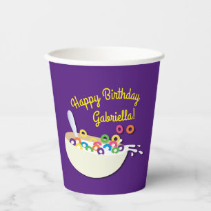 Gobelets En Papier Cereal Bowl Enfants Slepover Anniversaire fête mig