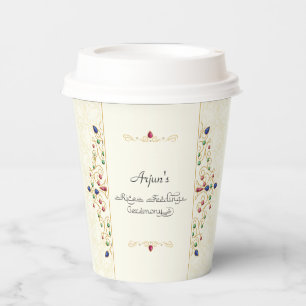 Gobelets En Papier Cérémonie moderne du Premier Riz Annaprashan