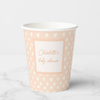 Gobelets En Papier Chaîne de chaussure pour bébé Peach-y
