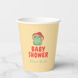 Gobelets En Papier Champignons avec Baby shower de grenouille