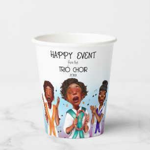 Gobelets En Papier Chanteurs Afro-Américains