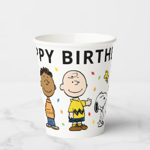 Gobelets En Papier Charlie Brown et Gang Confetti