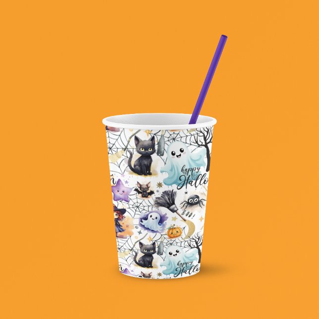 Gobelets En Papier Charming Tasses de papier Halloween (Créateur téléchargé)