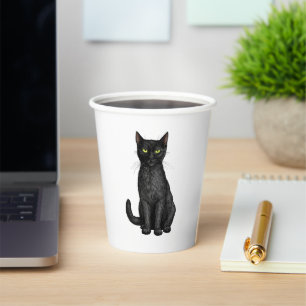 Gobelets En Papier chat noir
