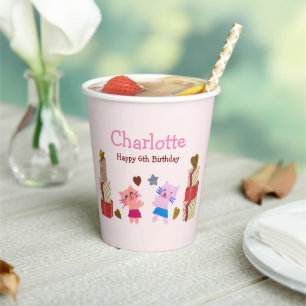 Gobelets En Papier Chats mignons avec cadeaux Anniversaire de enfant