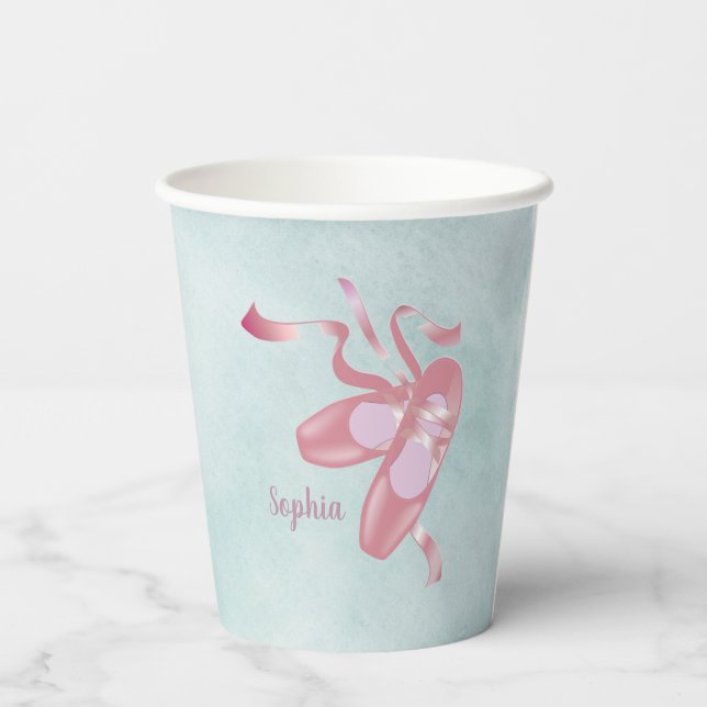 Gobelets En Papier Chaussures de ballet Design Cups en papier (Verso)