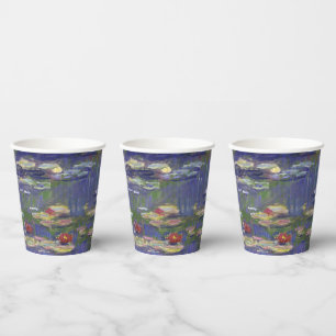 Gobelets En Papier Chefs-d'œuvre de peinture de Nymphéas de Monet