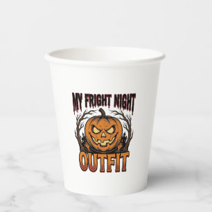Gobelets En Papier Chemise de déguisement Halloween Tenue Citrouille