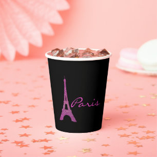 Gobelets En Papier Chic Paris Thématique Sweet 16  