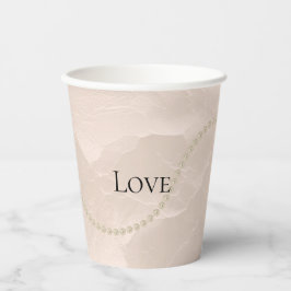 Gobelets En Papier Chic Pearls Glam Ivory Mariage