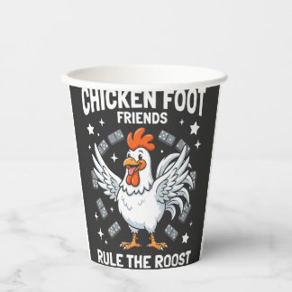 Gobelets En Papier Chicken Foot Friends Rule the Roost