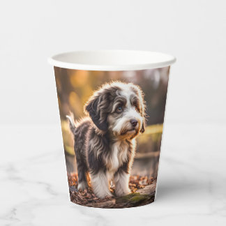 Gobelets En Papier Chiot à ébullition douce