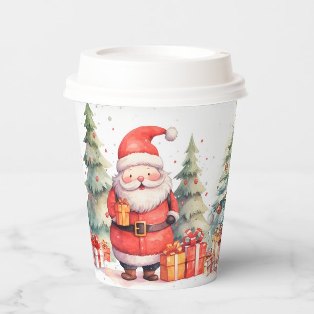 Gobelets En Papier Christmas Cheer, Santa Clause (Recto)