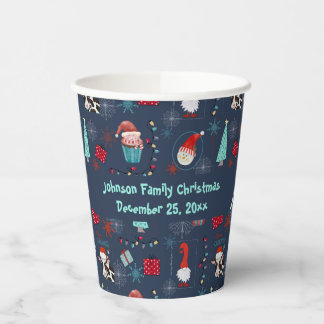 Gobelets En Papier Christmas Fun Custom Name and Date