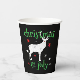 Gobelets En Papier Christmas in July Deer Hunting