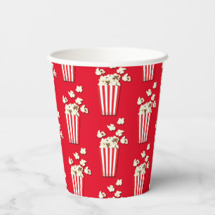 Gobelets En Papier Cinéma Popcorn fête d'anniversaire