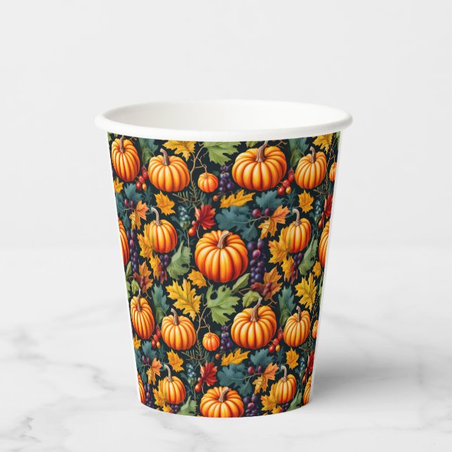 Gobelets En Papier Citrouilles de Big and Little Fall (Recto)
