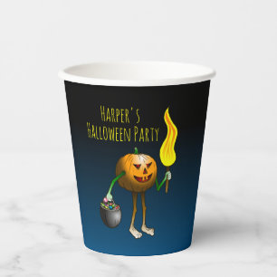 Gobelets En Papier Citrouilles d'Halloween
