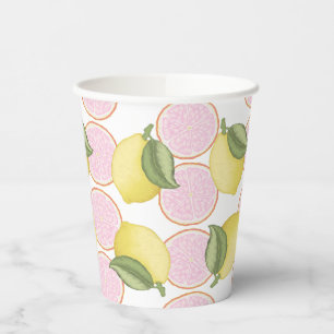 Gobelets En Papier Citrus Citrus rose Anniversaire Tasses à Papier