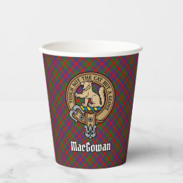 Gobelets En Papier Clan MacGowan Crest sur Tartan