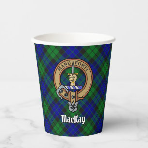 Gobelets En Papier Clan MacKay Crest sur Tartan