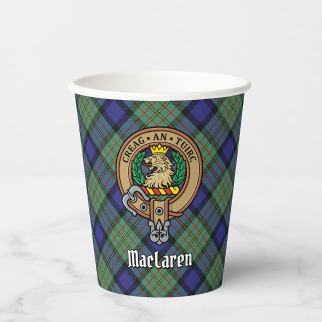 Gobelets En Papier Clan MacLaren Crest (Recto)