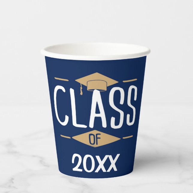 Gobelets En Papier  Classe de diplôme de  (Recto)