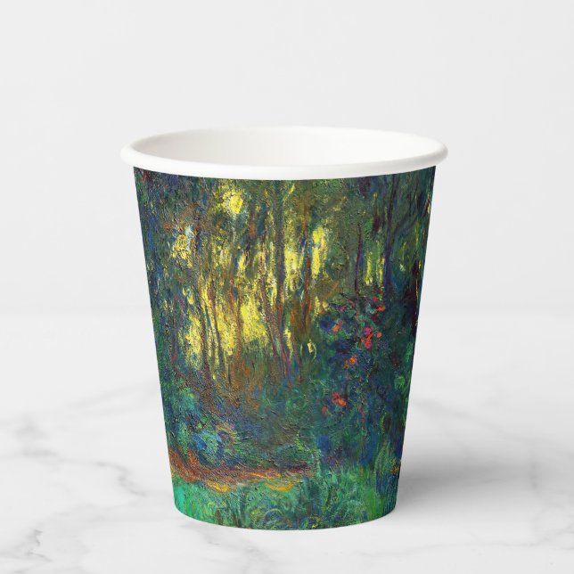 Gobelets En Papier Claude Monet - Coin d'un étang avec des Nénuphars (Recto)