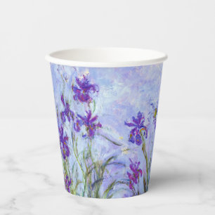 Gobelets En Papier Claude Monet - Lilac Irises / Iris Mauves