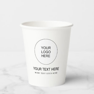 Gobelets En Papier Clean Business Company Corporate Event Simple