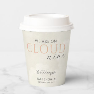 Gobelets En Papier Cloud Neuf nuages blancs Baby shower