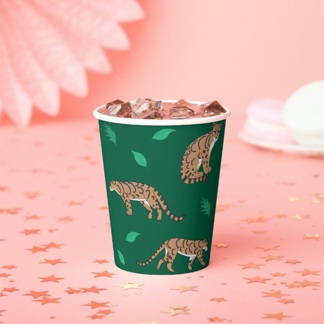 Gobelets En Papier Clouded Leopard (Insitu)