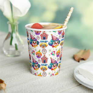 Gobelets En Papier Clowns de Cirque