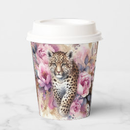 Gobelets En Papier Club Leopard & Roses