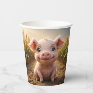 Gobelets En Papier Cochon bébé