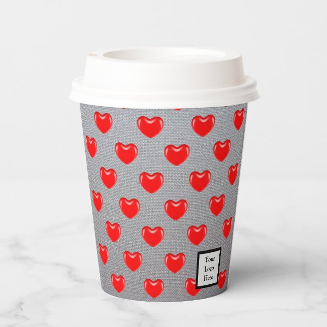 Gobelets En Papier Coeur (Verso)