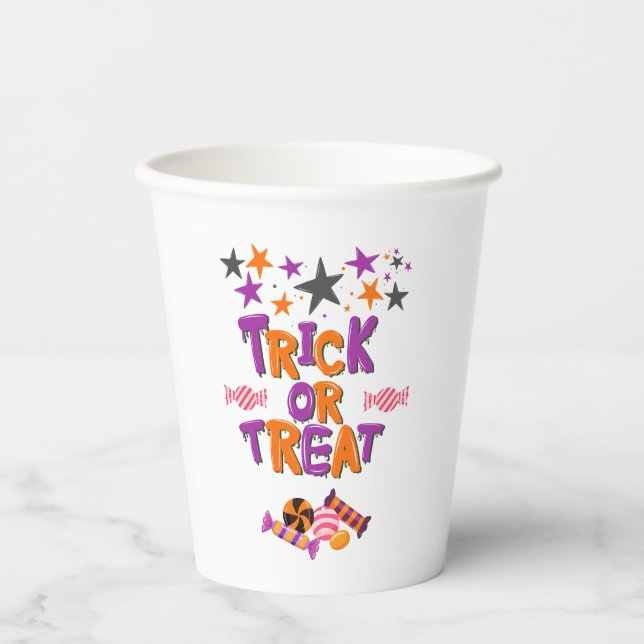 Gobelets En Papier Collection de fêtes d'Halloween ! (Recto)