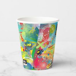 Gobelets En Papier Collection d'explosions de couleur