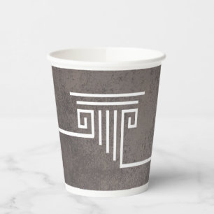 Gobelets En Papier Colonne Brown