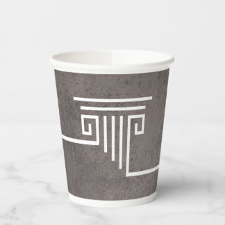 Gobelets En Papier Colonne Brown