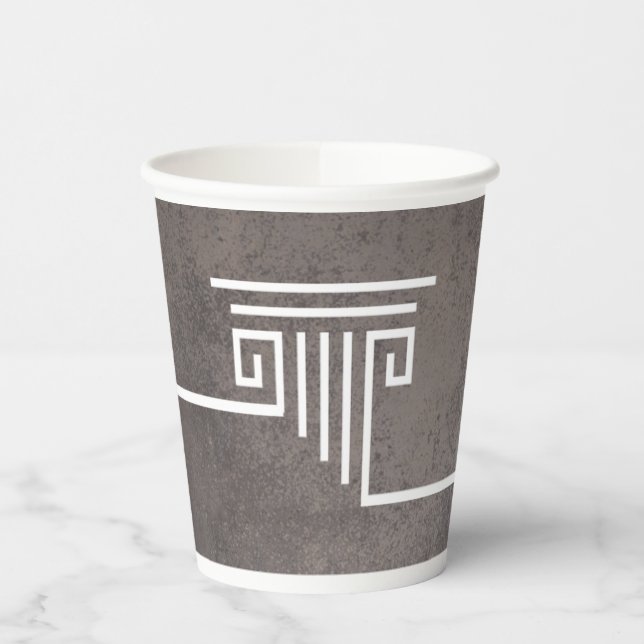 Gobelets En Papier Colonne Brown (Gauche)