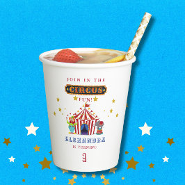 Gobelets En Papier Come One Come All Carnival Circus 1st Birday