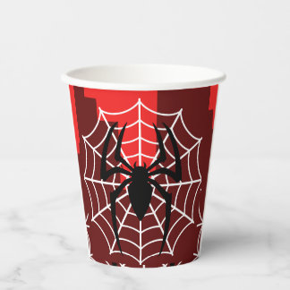Gobelets En Papier Comic Spider Theme Birthday Party Paper Cup