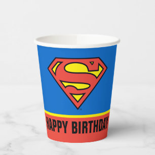 Gobelets En Papier Comics DC Logo classique Superman - Anniversaire